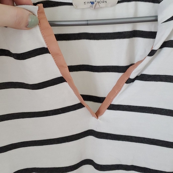 Grey/white mid sleeve shirt - Picture 2 of 4